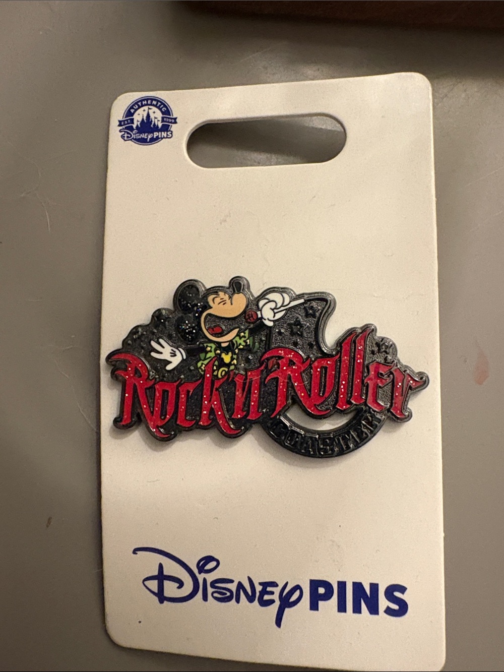 Disney Rock n' Roller Coaster Mickey Enamel Pin